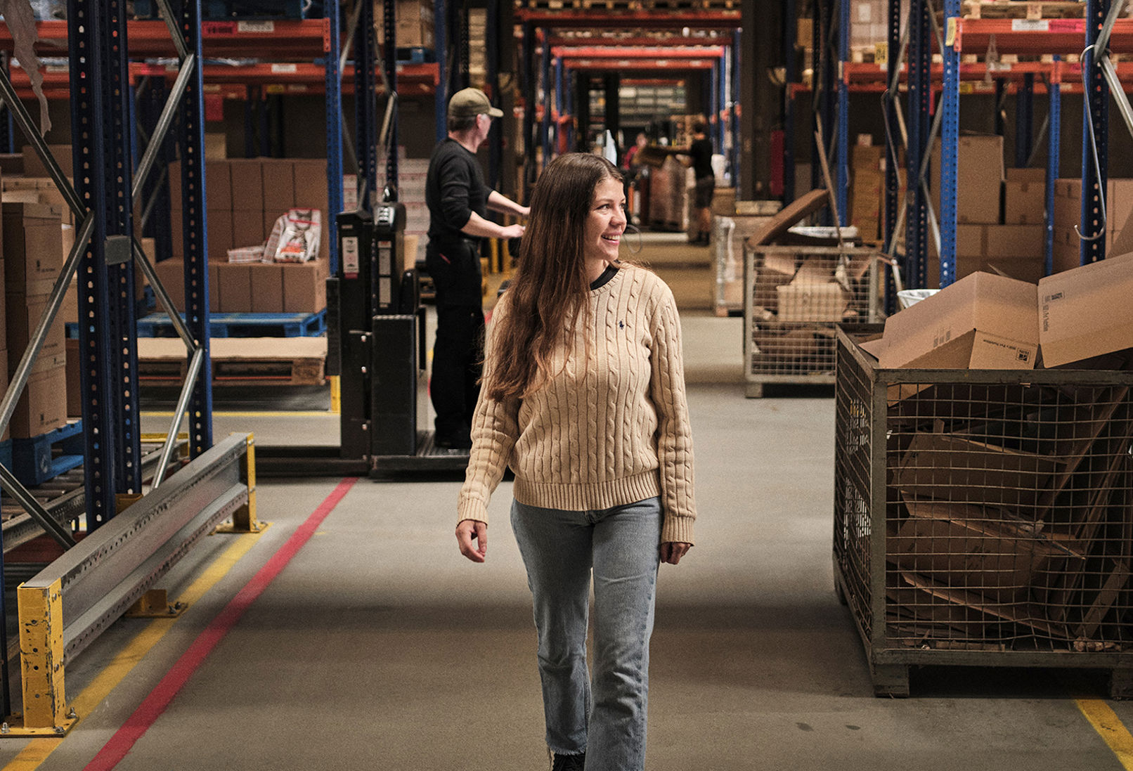 Vikar arbejde på lager