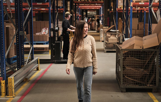 Vikar arbejde på lager