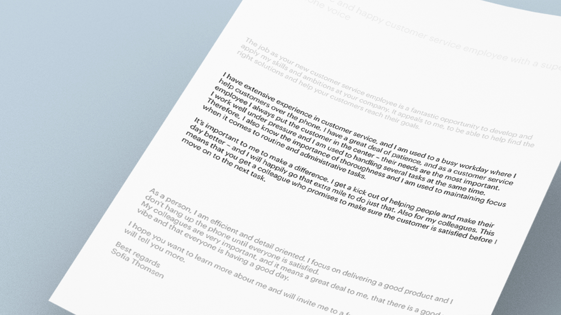 brødtekst på engelsk